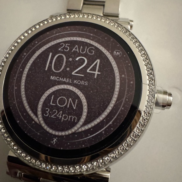 Michael Kors Glittering Silver Smartwatch MKT5020 - Picture 3 of 9